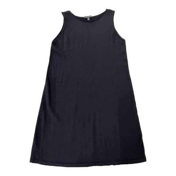 Eileen Fisher | 100% Wool Sleeveless Shift Dress - Picture 3 of 8